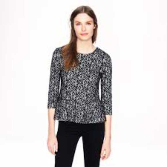 J Crew Lace Peplum Top - Picture 7 of 7